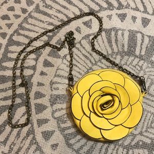 Vegan Leather Flower Crossbody